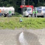 【動画】進次郎、ため池に給水車で注水w Screenshot